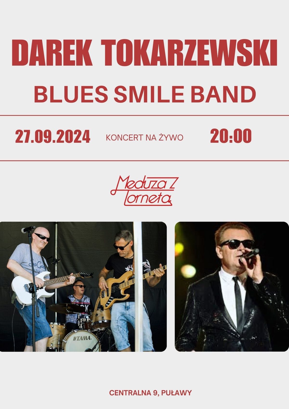 koncert Darka Tokarzewskiego z zespo\u0142em Blues Smile Band