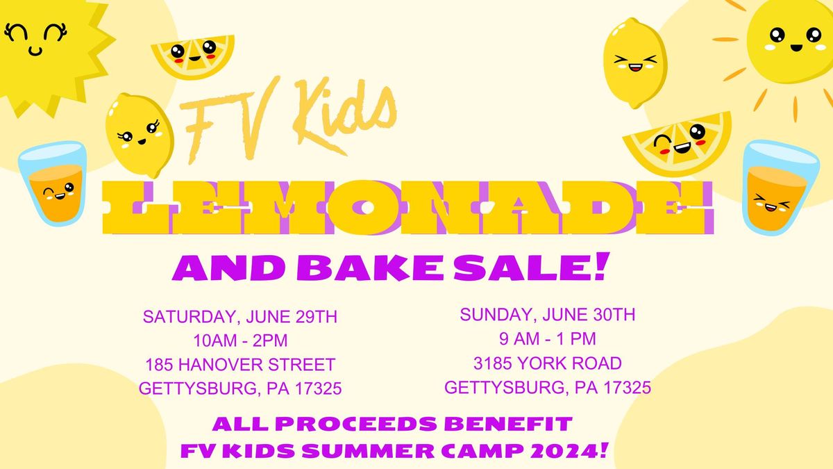 FV Kids Lemonade and Bake Sale