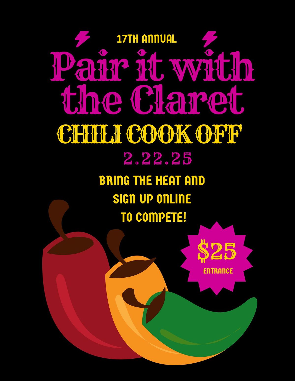 17th Pair It With The Claret Chili Cook Off