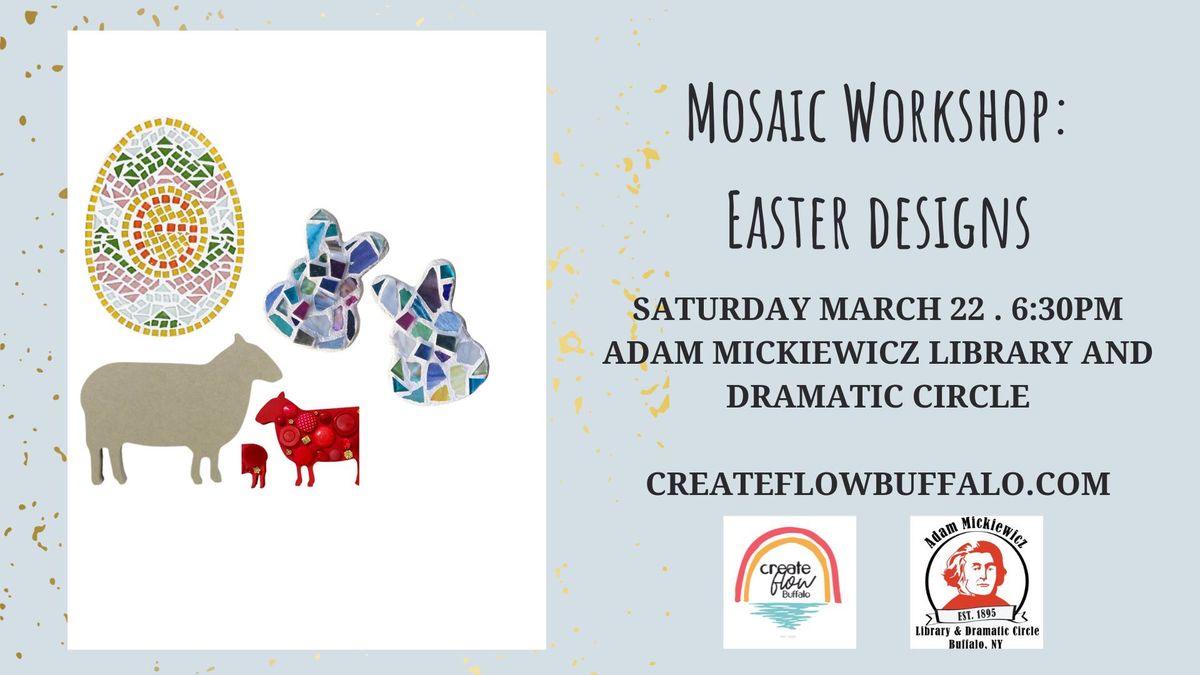 Mosaic Workshop: Easter Designs at Adam Mickiewicz Library and Dramatic Circle