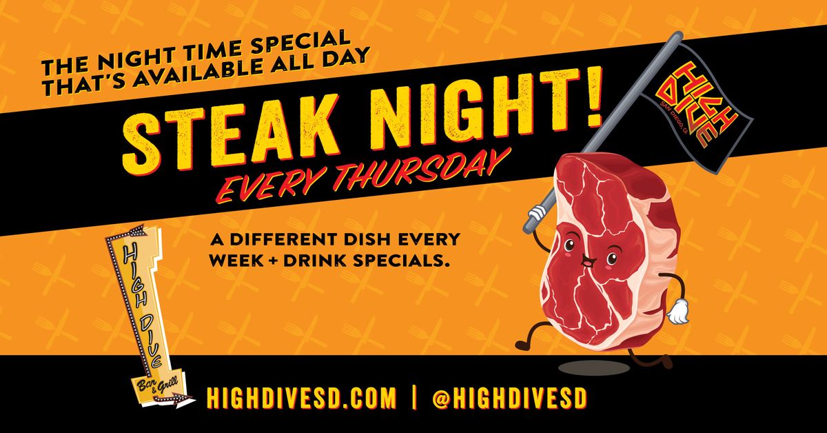 Steak Night at the High Dive 