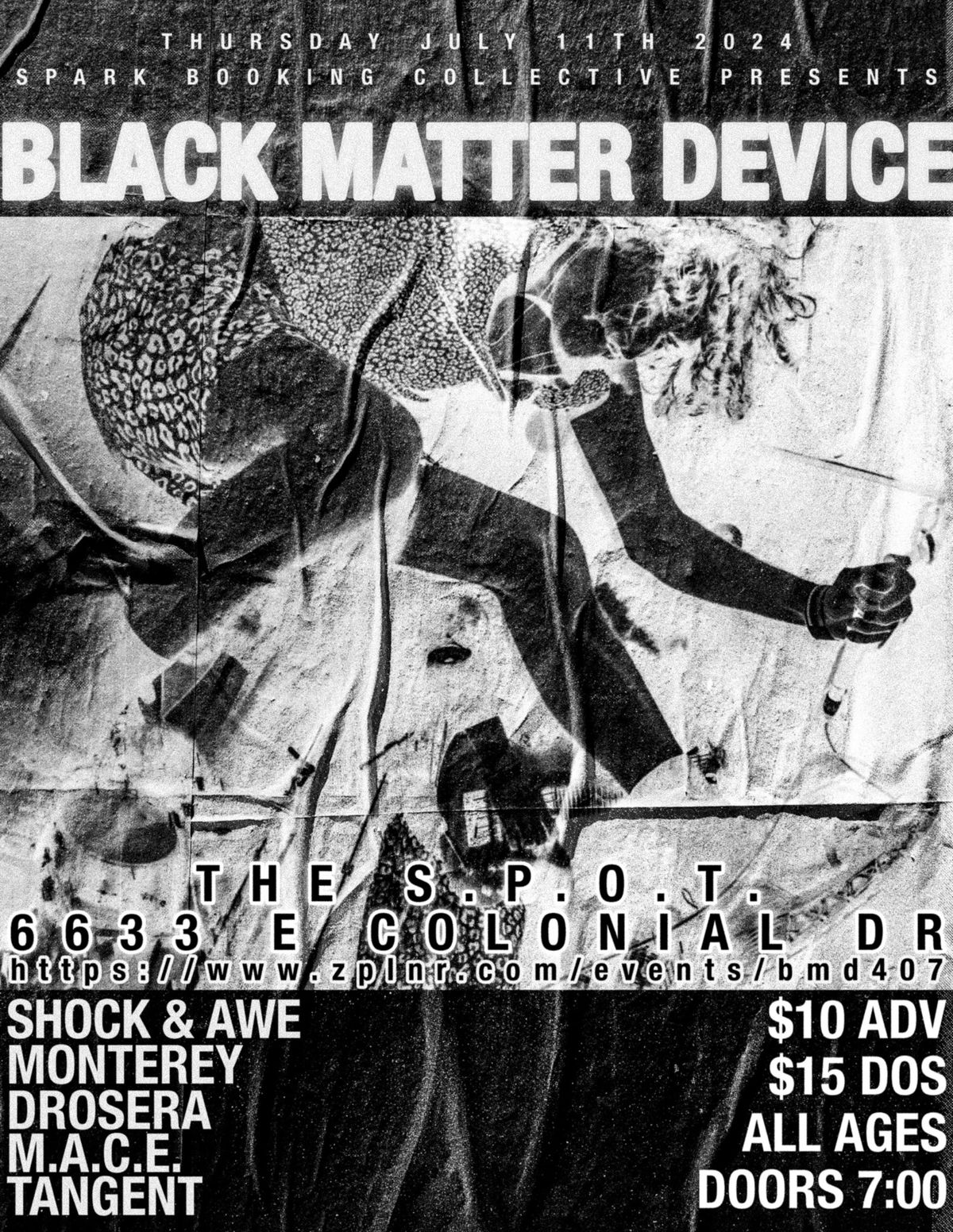 Black Matter Device, Shock & Awe, Drosera, M.A.C.E. & Tangent at The S.P.O.T.