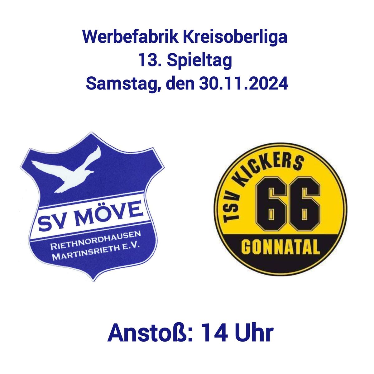 SV M\u00f6ve Riethnordhausen gegen TSV Kickers Gonnatal 