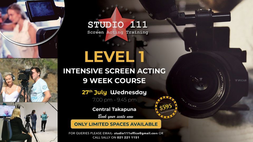 Level 1 Intensive Screen Acting Course