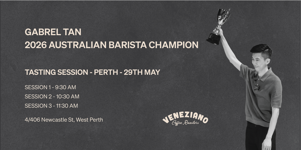 Perth Tasting Session: 2026 Australian Barista Champion, Gabrel Tan