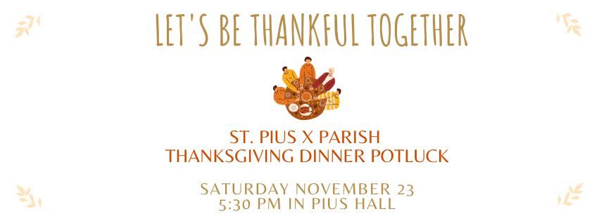 SPX Thanksgiving Potluck