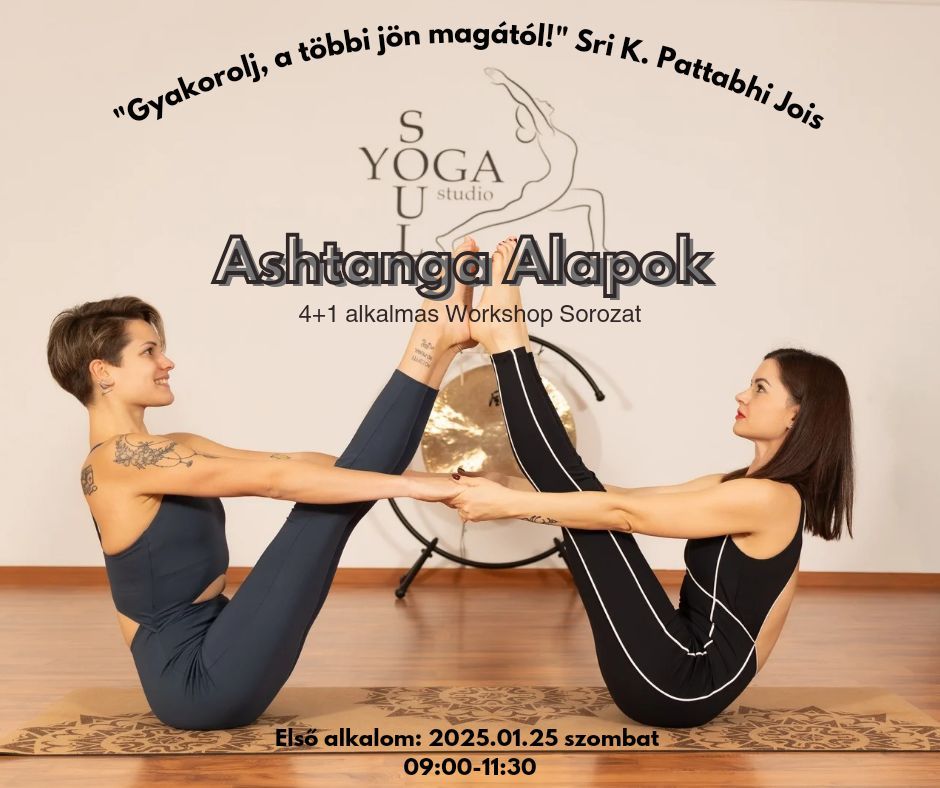 Ashtanga Alapok - 4+1 alkalmas workshop sorozat