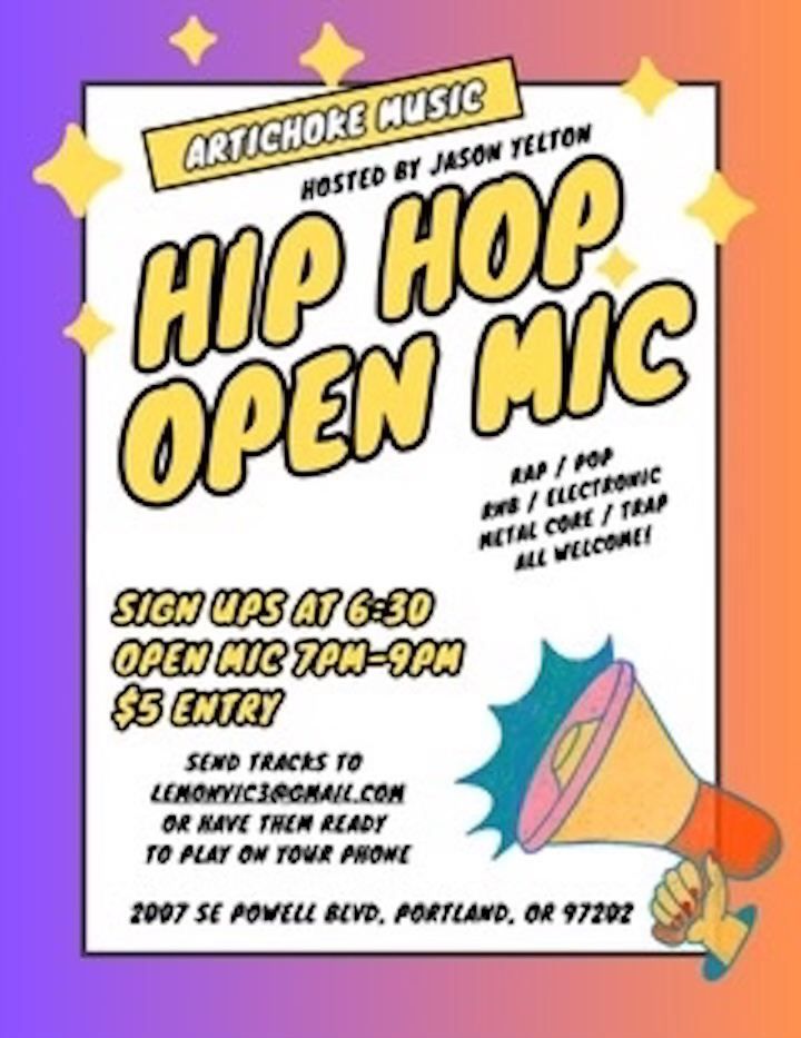 Hip Hop Open Mic w\/ Jason Yelton