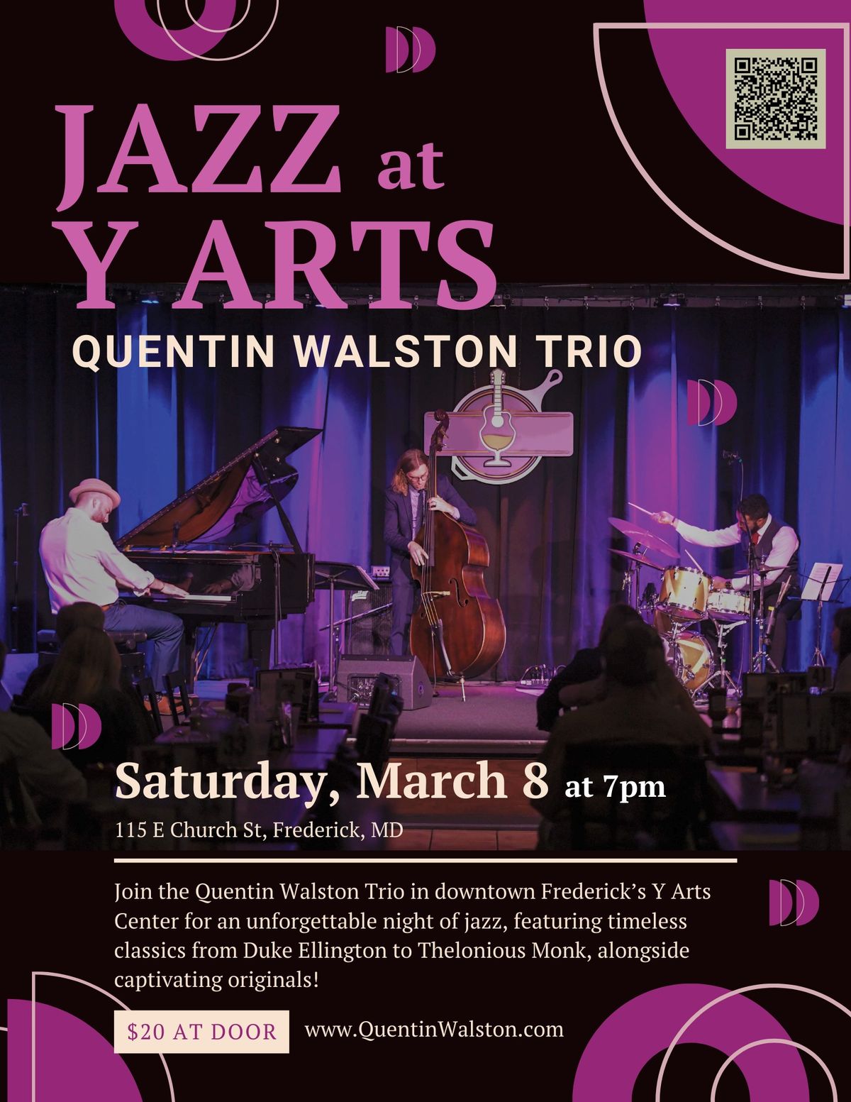 Jazz at Y Arts: Quentin Walston Trio