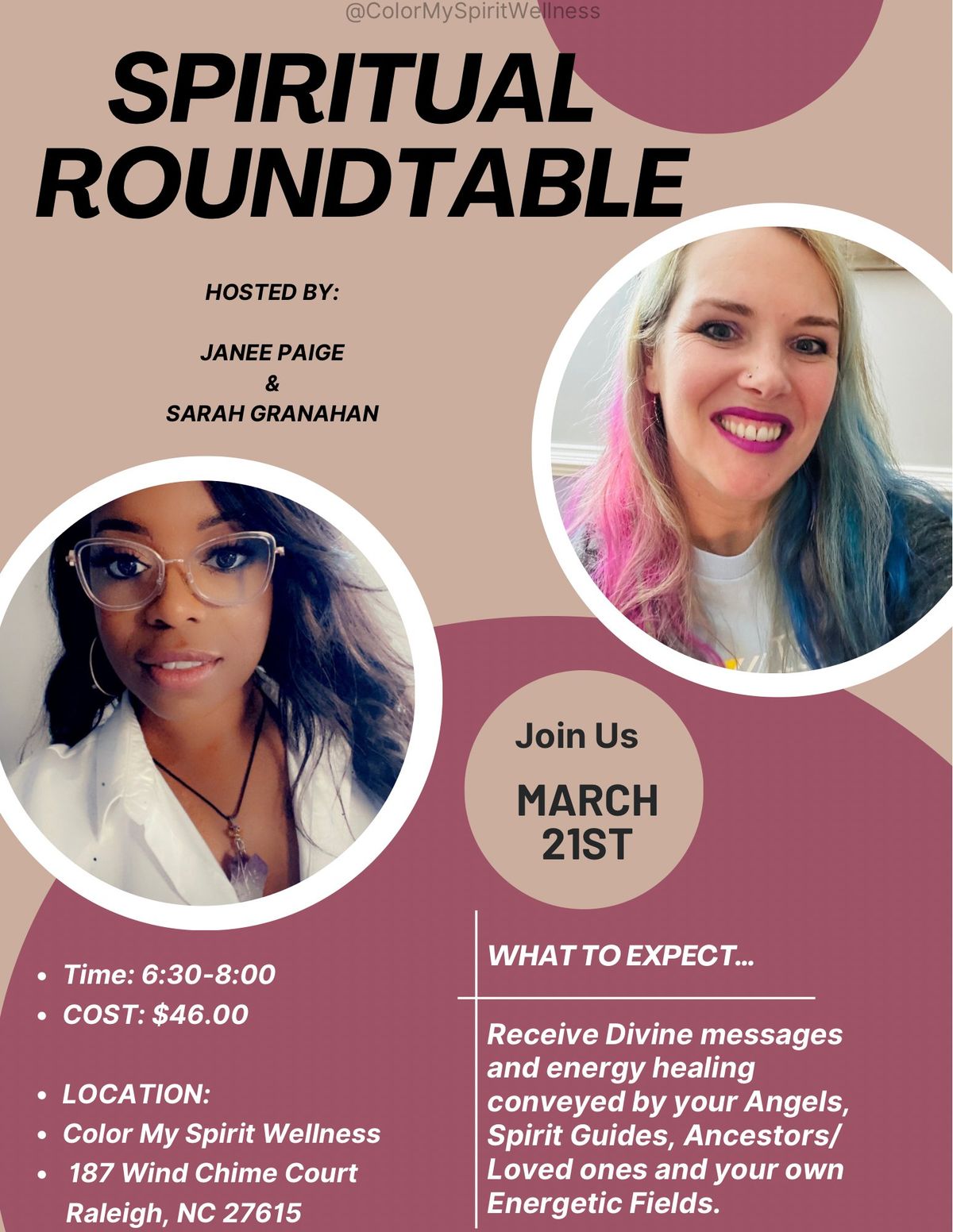 Spiritual Roundtable with Sarah Granahan & Janee Paige
