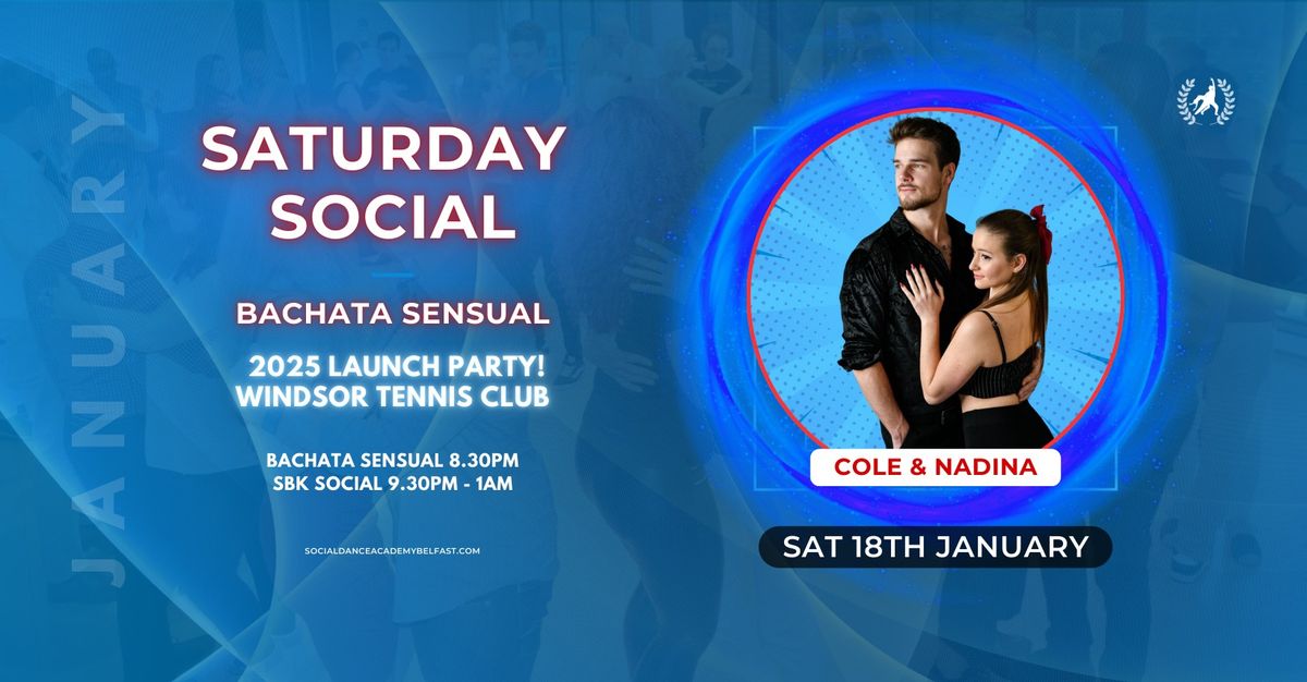 SDAB 2025 Launch Party! Saturday Social: Bachata Sensual with Cole Lockley & Nadina Toso