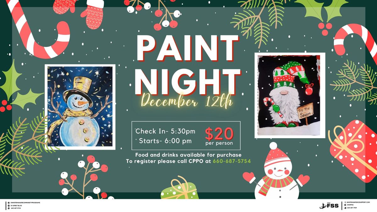 Christmas Paint Night 