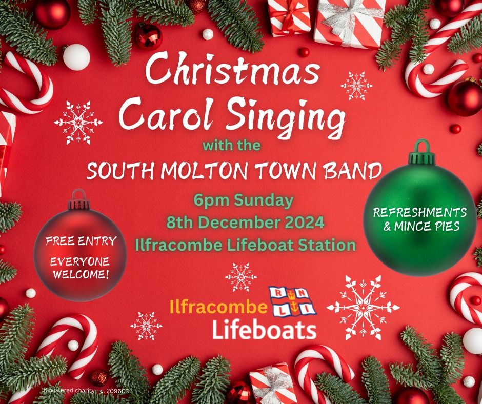 Carol singing at the lifeboat station