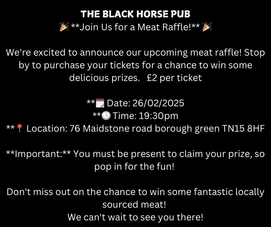 MEAT RAFFLE