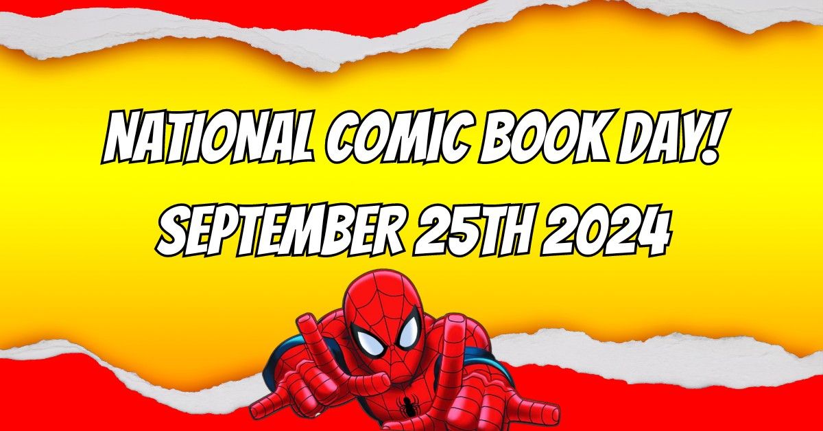 National Comic Book Day Sept 25th 2024 20% Off Comics and Graphic Novels