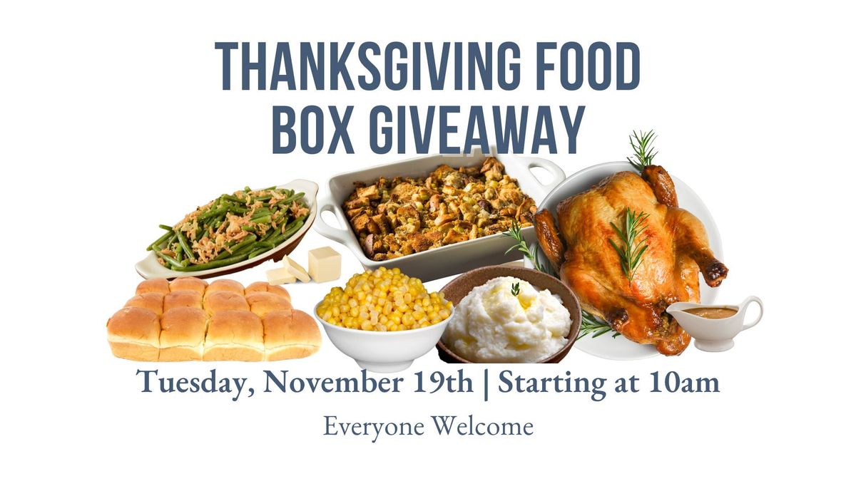 Thanksgiving Food Box Giveaway