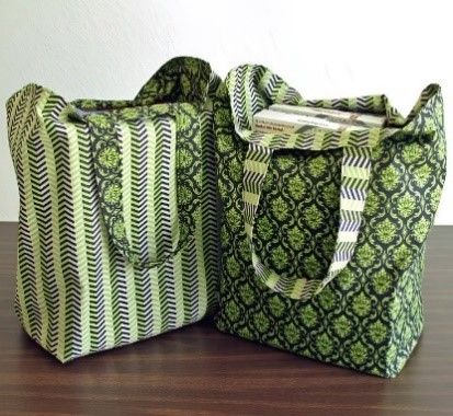 Instructional Craft Class " Reversible Shopping Bags