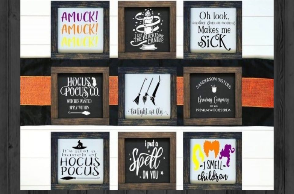 Hocus Pocus Mini Wood Sign Party