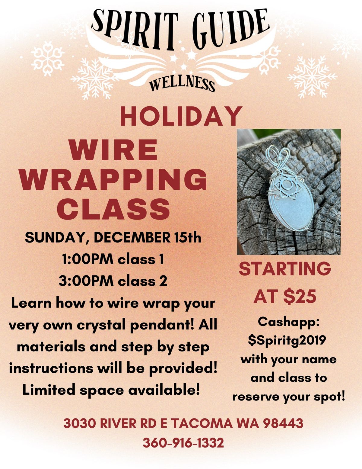 Holiday Wire Wrapping Class