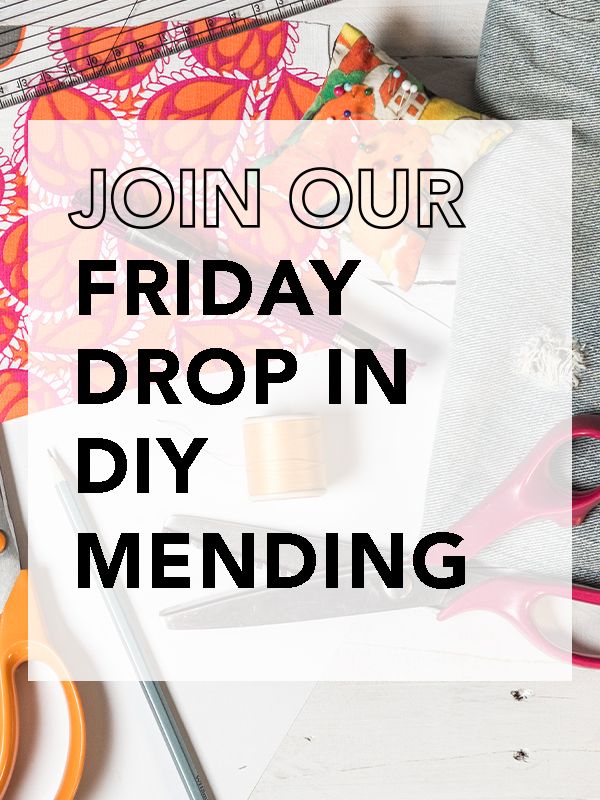 Friday DIY mending drop in at Sew Fabulous