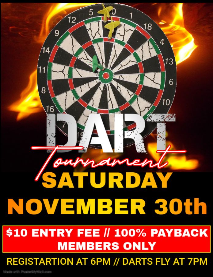 Dart Tournament - Members Only