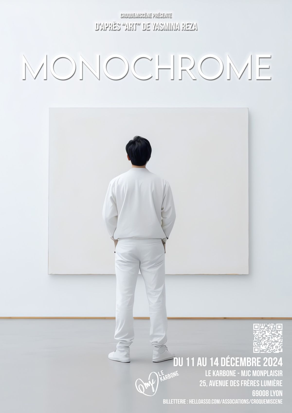 MONOCHROME - d'apr\u00e8s Art (Y. Reza) - Par Croquemisc\u00e8ne