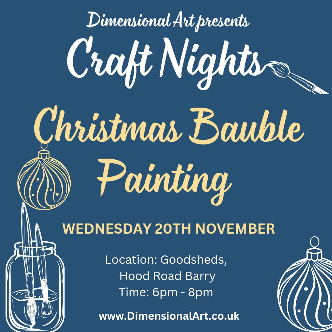 Christmas Bauble Painting - Craft Nights by Dimensional Art