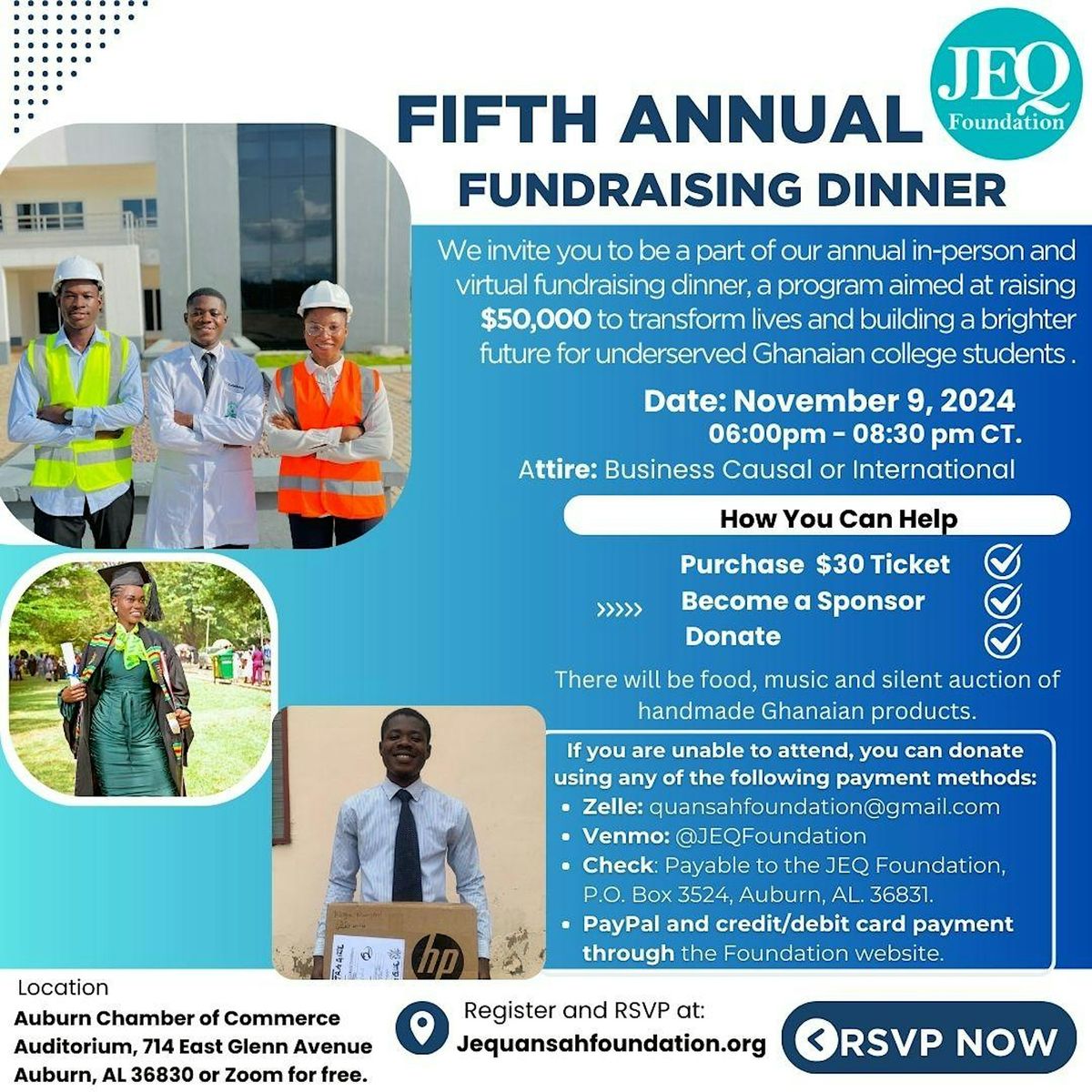 JEQ Foundation Annual Fundraising Dinner