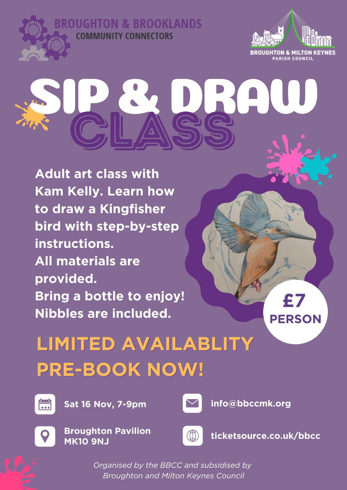 Sip & Draw Art Class