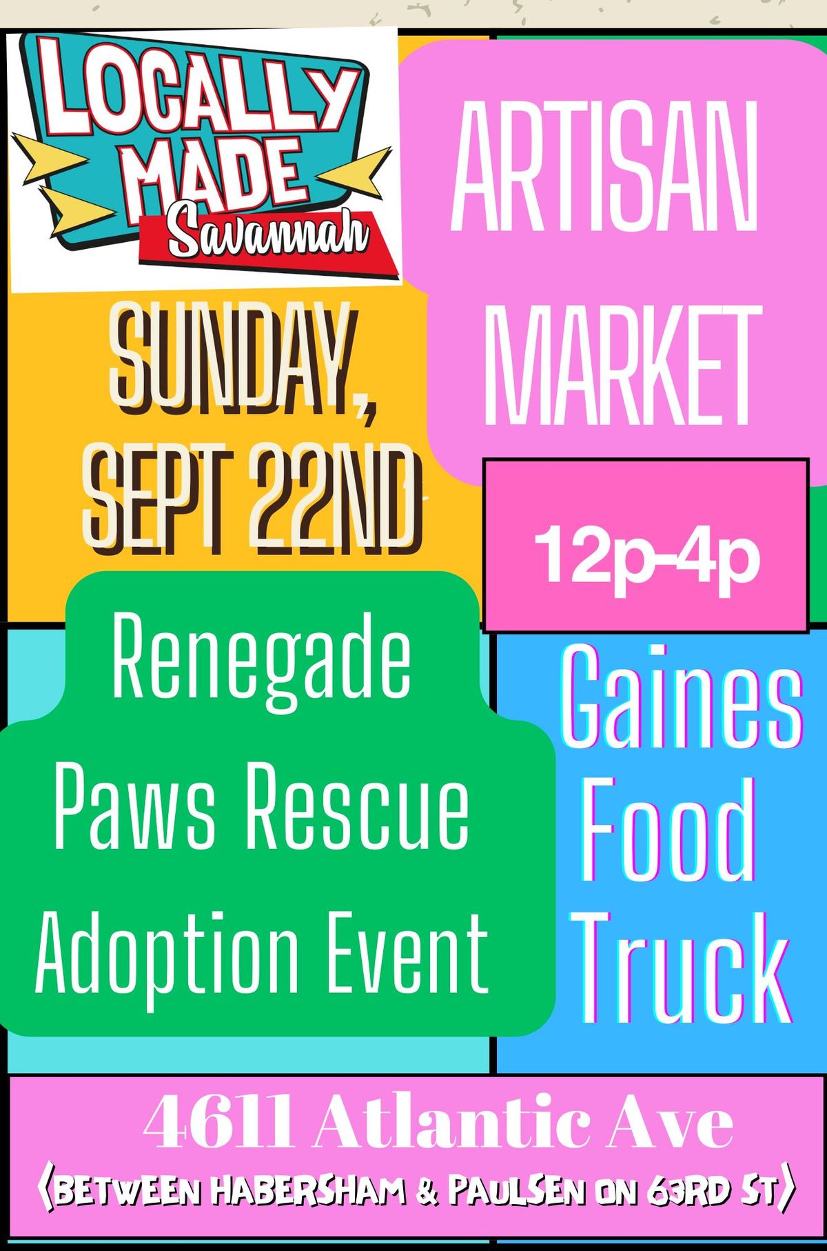 Locally Made Savannah Market & Adoption Event 