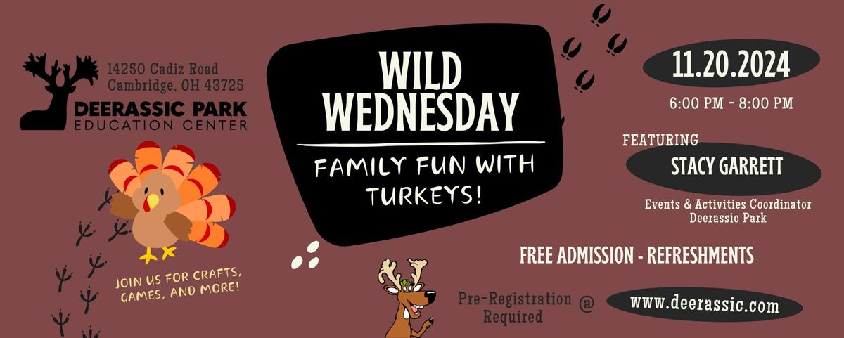 November Wild Wednesday - Family Fun with Turkeys