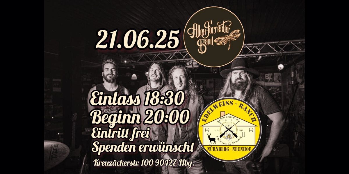 The Allen Forrester Band \/Bluesrock und melodischer Southern Rock