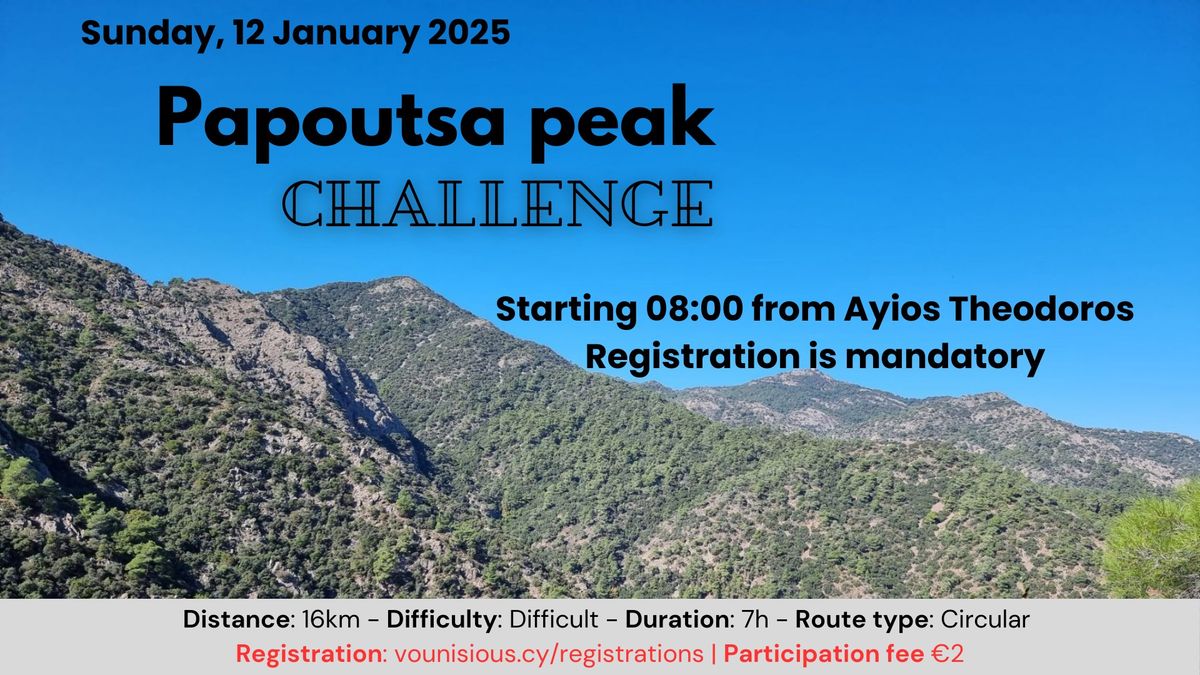 Papoutsa Peak Challenge !