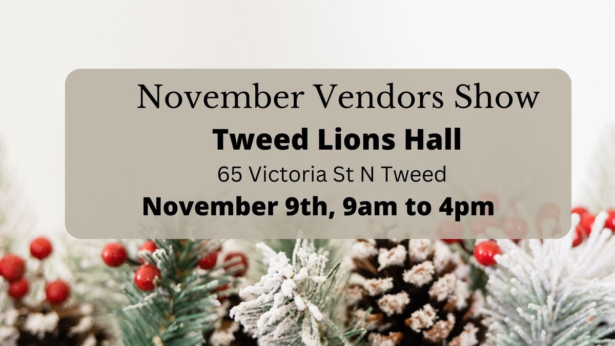 November Vendors Show