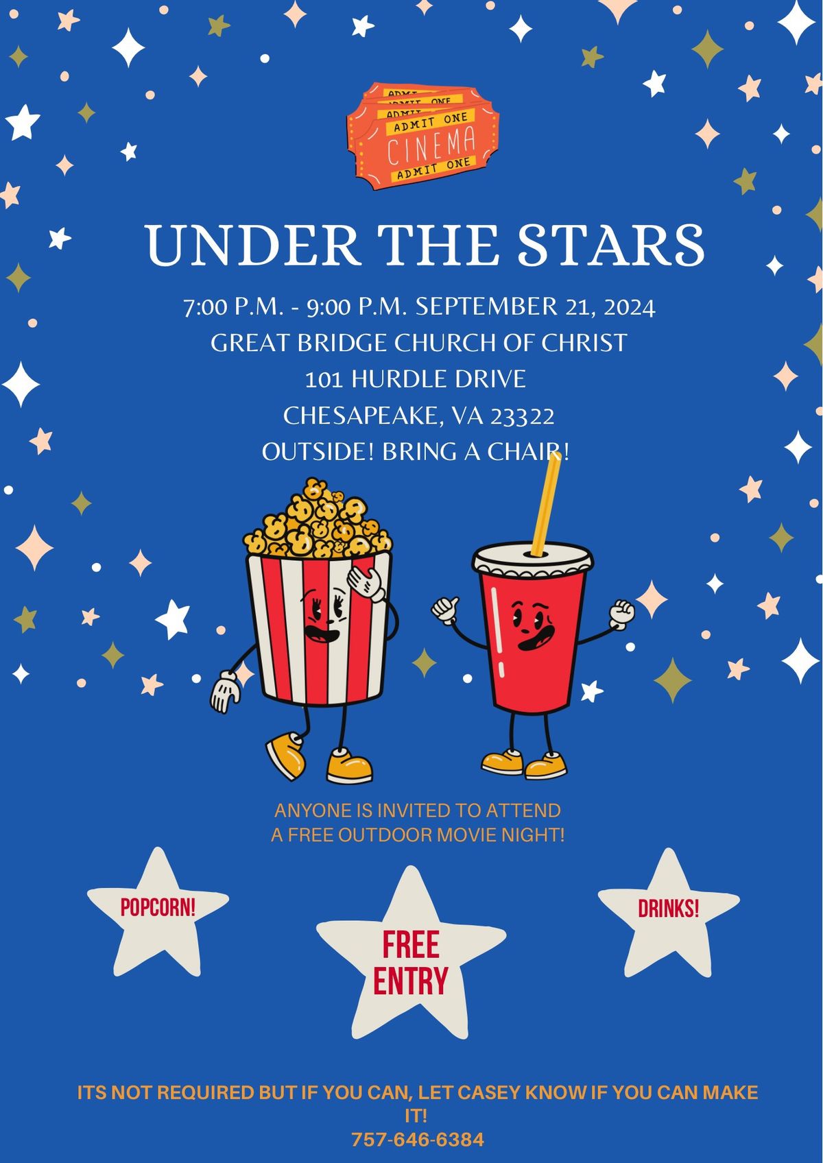 Under The Stars - Outdoor Movie! 