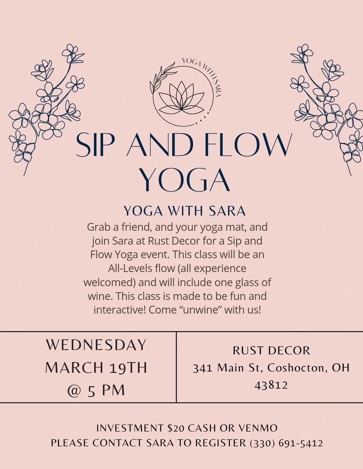 Sip & Flow Yoga