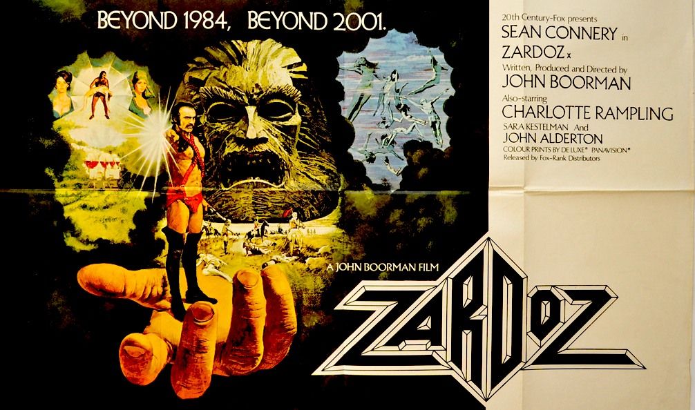 ZARDOZ - 50th Anniversary Screenings, a John Boorman Crazies pick, the Sean Connery WTF 1974 sci-fi!