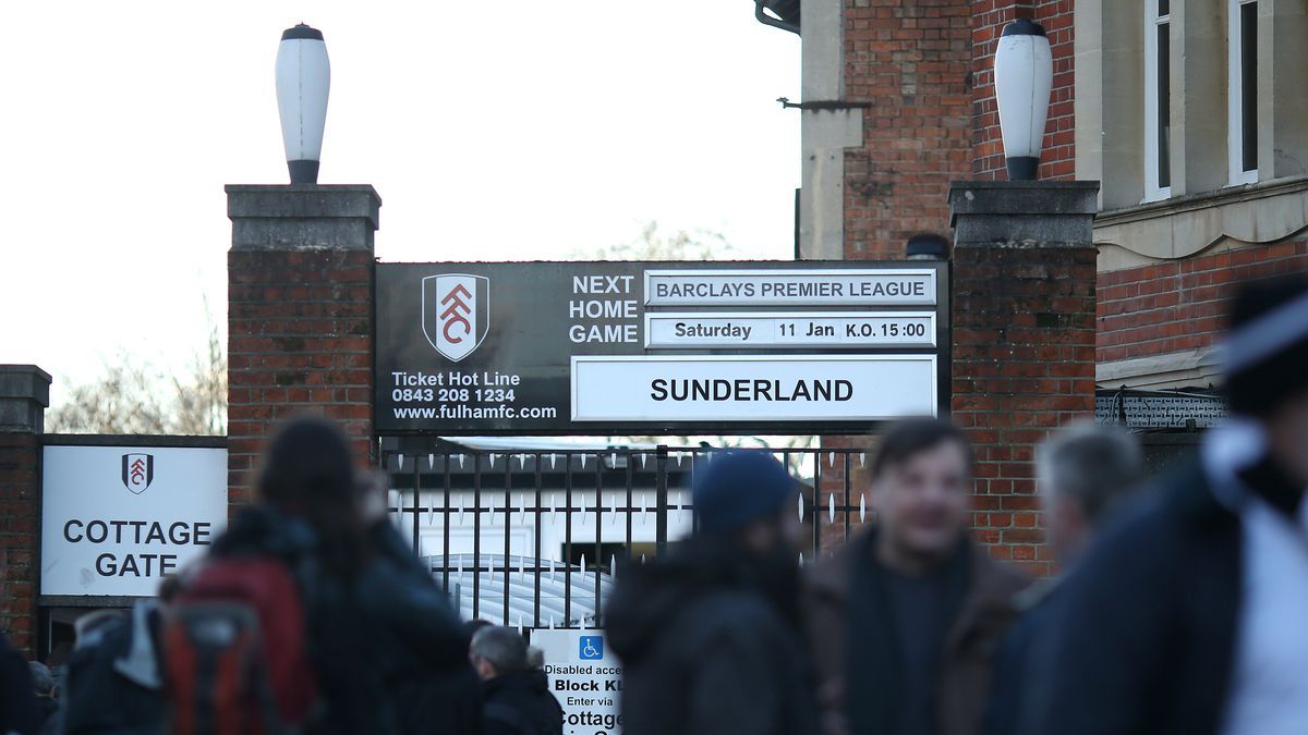 Fulham FC vs Sunderland FC at Craven Cottage