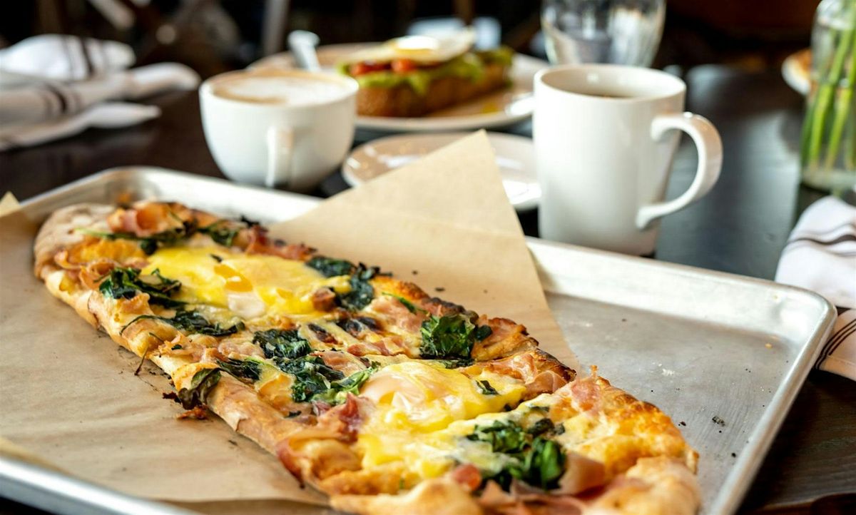 Breakfast Pizza & Mimosas