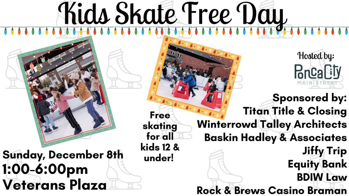 Kids Skate Free Day at Ice on the Plaza