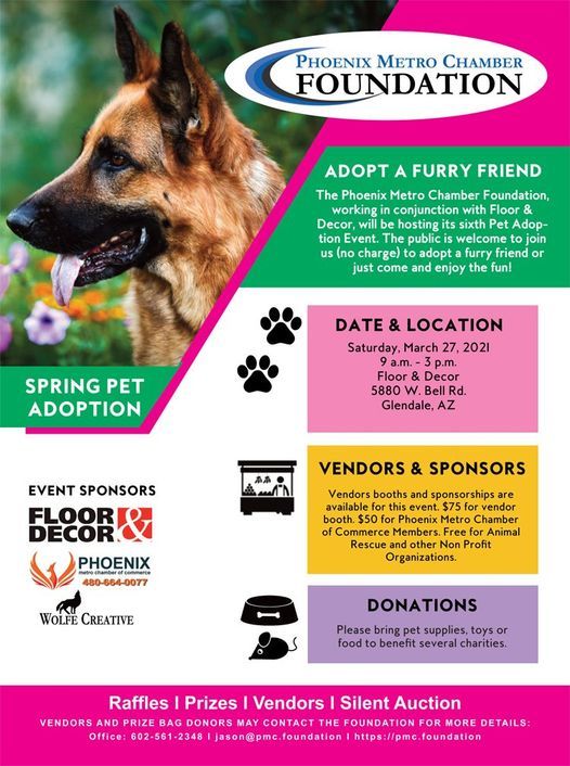Spring 2021 Pet Adoption Event & Expo @ Floor & Decor, Floor & Decor,  Glendale, 27 March 2021