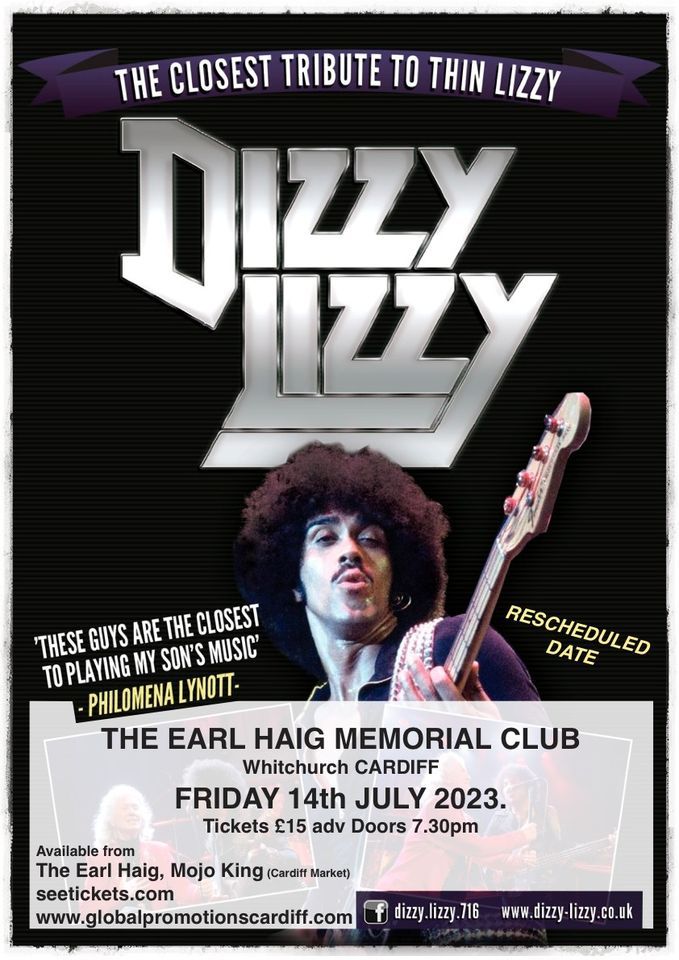 DIZZY LIZZY at The Earl Haig Club - Rescheduled from June 16 