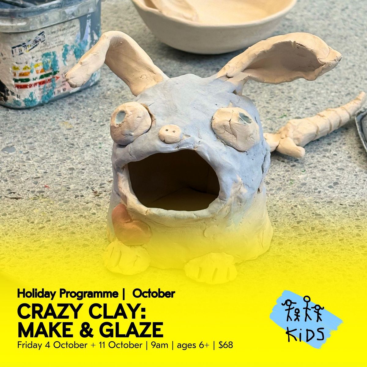 Crazy Clay: Make & Glaze (Morning) | Holiday Programme @ UXBRIDGE