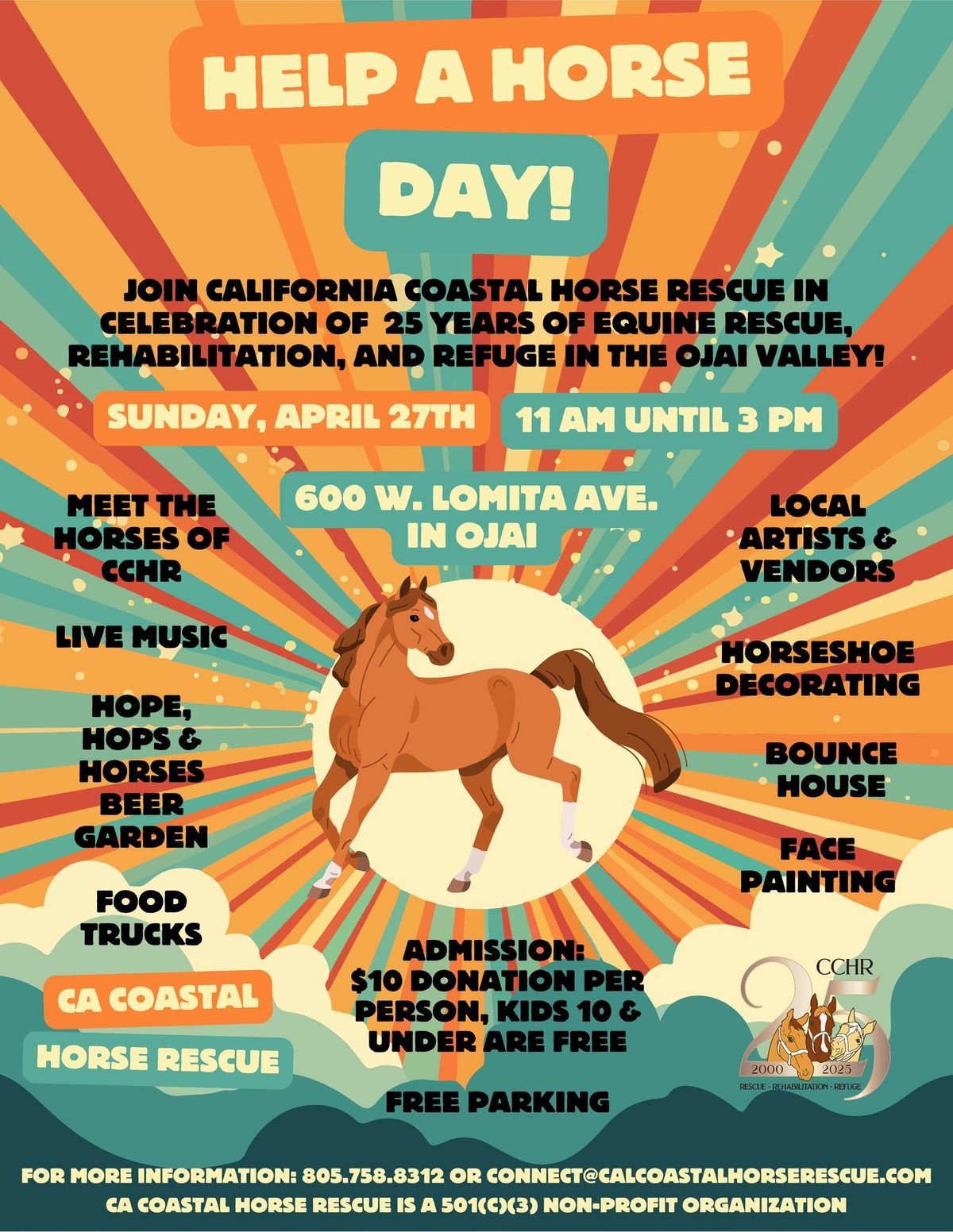 Help a Horse Day: Celebrating 25 Years of Rescue at CCHR!