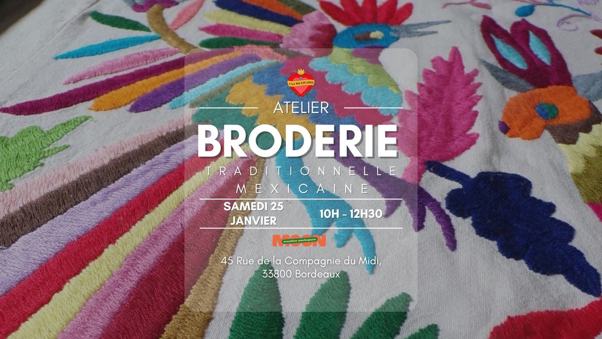 Atelier de broderie - D\u00e9couverte de la broderie mexicaine 