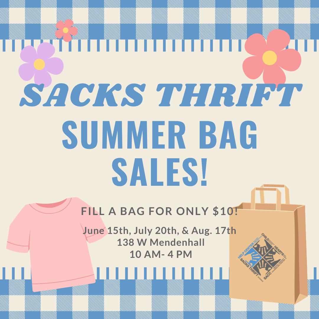 Sacks Thrift Summer Bag Sales! 