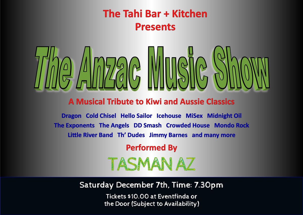 The Tahi Bar ANZAC Music Show"