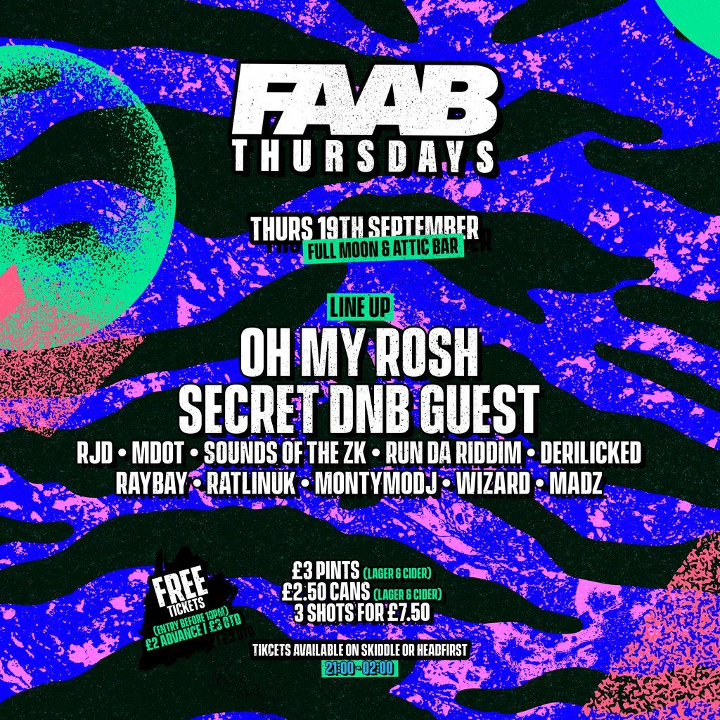 FAAB Presents: Attic Thursdays (Freshers Week)