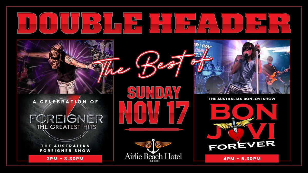 \u2018The Best Of Bon Jovi & Foreigner\u2019 \u2013 Sunday 17th November