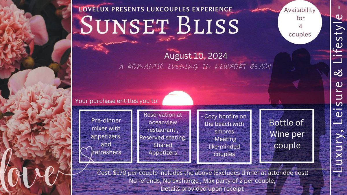 Sunset Bliss Couples Beach Experience 